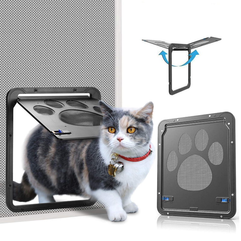Pet Supplies Online - Huisdierdeur Nieuw Veilig Afsluitbaar Magnetisch Scherm