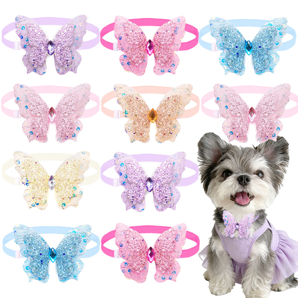 Pet Supplies Co - 50PCS Hond Strikjes Lente Zomer Verstelbare