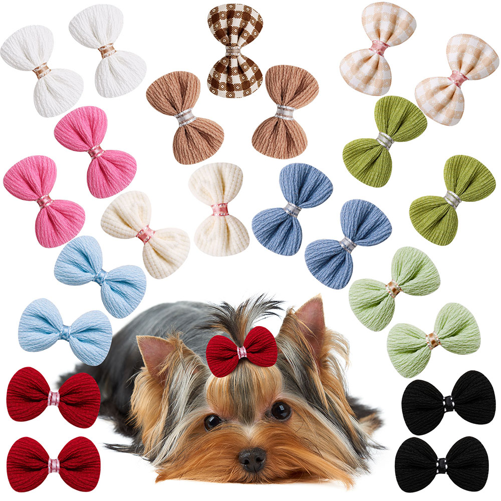 Pet Supplies Co - 30PCS Handmake Kat Hond Boog Haarspeld