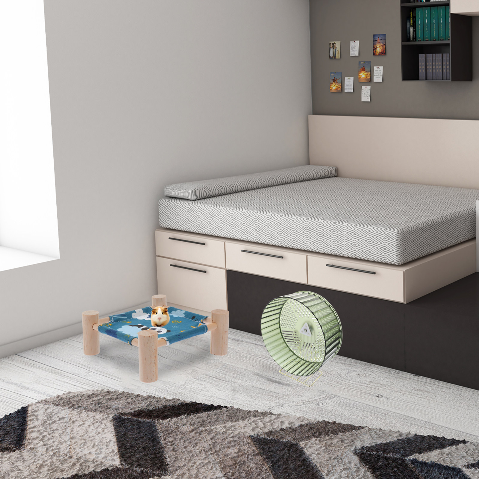 Gezonde groei Hamsterwiel Oefe - Hamster Cage Wheel recensie en prijs