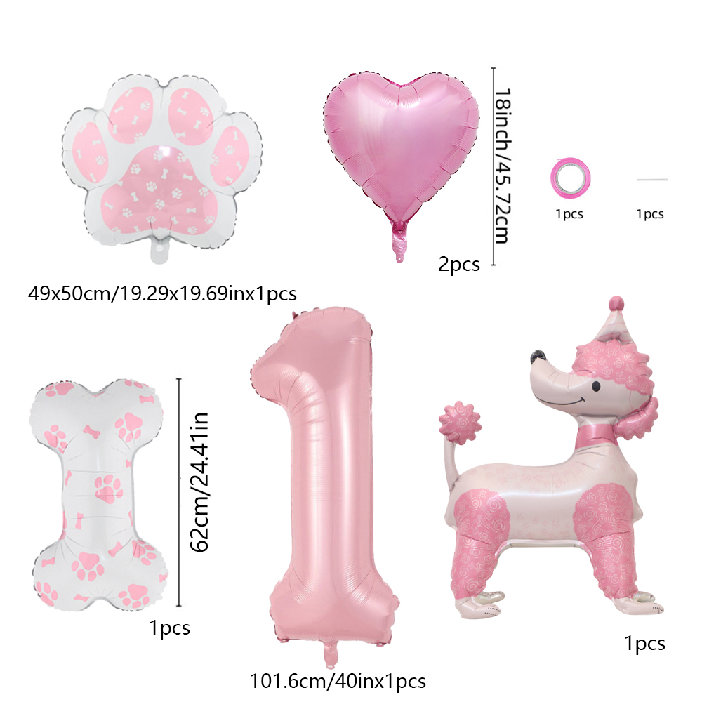 Roze poedel hond & nummer ball - Pet Supplies Outlet recensie en prijs
